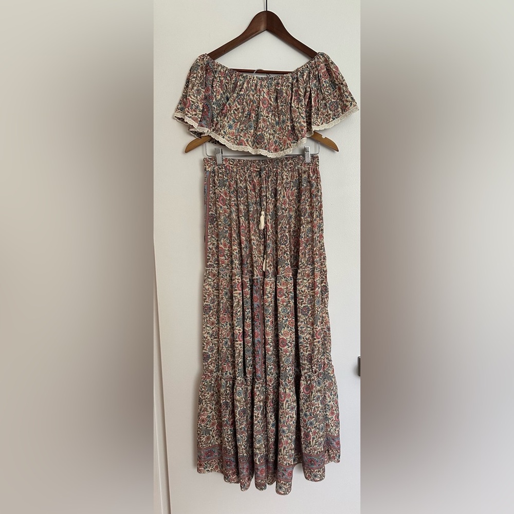 Floral Maxi Skirt Set